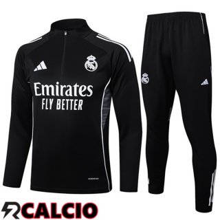 Insieme Tuta Calcio Real Madrid Nero 2025/2026