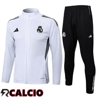 Insieme Tuta Calcio - Giacca Real Madrid Bianco 2025/2026