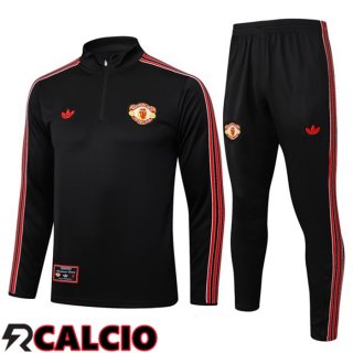Insieme Tuta Calcio Manchester United Nero 2025/2026