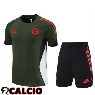 Insieme T Shirt Allenamento Bayern Monaco + Pantaloncini Verde 2025/2026