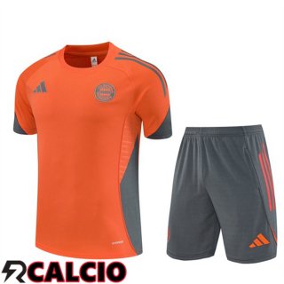 Insieme T Shirt Allenamento Bayern Monaco + Pantaloncini Arancia 2025/2026