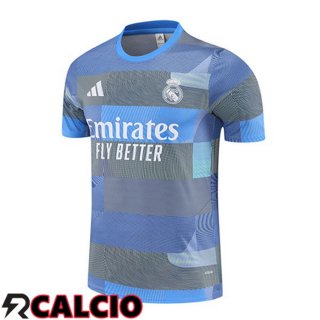 T Shirt Allenamento Real Madrid Grigio Blu 2025/2026
