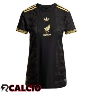 Maglia Nazionale Messico Donna Nero Giallo 2025/2026  Maglia Nazionale Messico Donna Nero Giallo 2025/2026