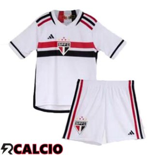 Prima Maglia Sao Paulo FC Bambino Bianco 2023/2024