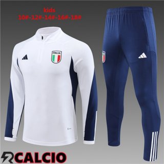 Insieme Tuta Calcio Italia Bambino Bianco 2023/2024  Insieme Tuta Calcio Italia Bambino Bianco 2023/2024