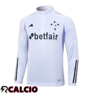 Felpa Allenamento Cruzeiro EC Bianco 2023/2024
