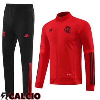 Insieme Tuta Calcio - Giacca Flamengo Rosso 2023/2024