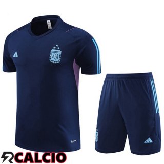 T Shirt Allenamento Argentina + Pantaloncini Blu Reale 2023/2024