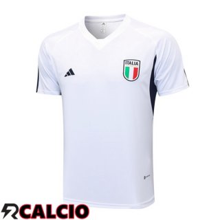 T Shirt Allenamento Italia Bianco 2023/2024