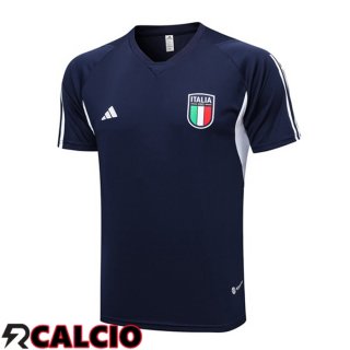 T Shirt Allenamento Italia Blu Reale 2023/2024