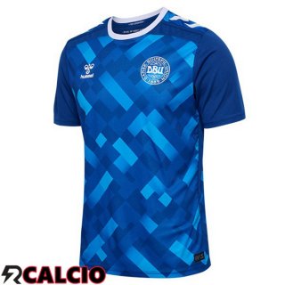 Maglie Calcio Danimarca Portiere Blu UEFA Euro 2024