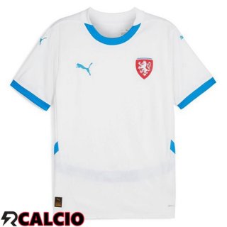 Maglie Calcio Repubblica Ceca Seconda Bianco UEFA Euro 2024