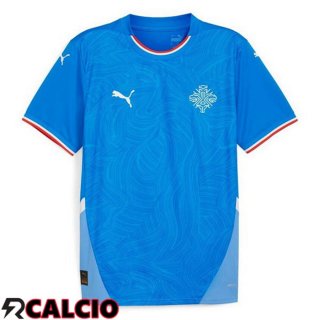 Maglie Calcio Islanda Prima Blu UEFA Euro 2024