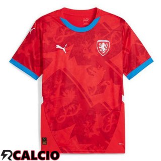 Maglie Calcio Repubblica Ceca Prima Rosso 2024/2025  Maglie Calcio Repubblica Ceca Prima Rosso 2024/2025