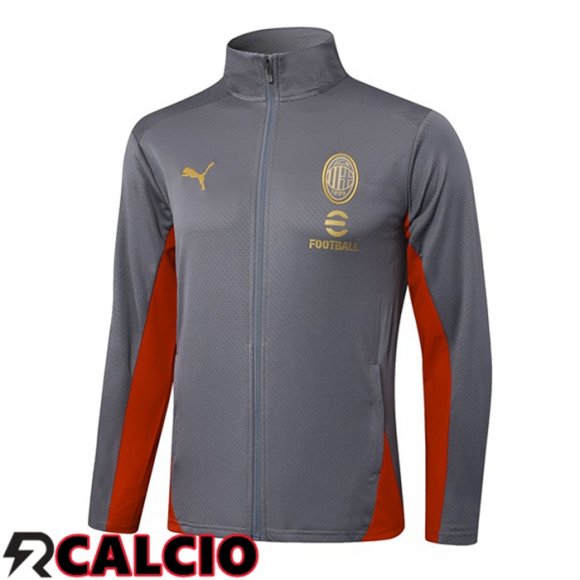 Giacca Calcio AC Milan Grigio 2025/2026  Giacca Calcio AC Milan Grigio 2025/2026