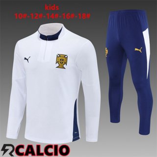 Insieme Tuta Calcio Portogallo Bambino Bianco 2025/2026