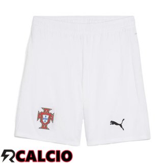 Seconda Pantaloncini Calcio Portogallo Bianco 2025/2026
