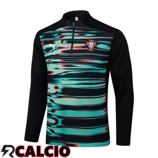 Felpa Allenamento Portogallo Verde Nero 2025/2026