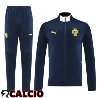 Insieme Tuta Calcio - Giacca Portogallo Blu Reale 2025/2026