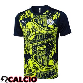 T Shirt Allenamento Manchester City Blu Reale Giallo 2025/2026
