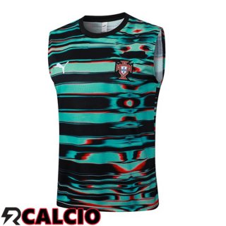 Canotta Allenamento Portogallo Nero Verde 2025/2026  Canotta Allenamento Portogallo Nero Verde 2025/2026