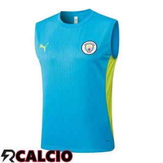 Canotta Allenamento Manchester City Blu 2025/2026  Canotta Allenamento Manchester City Blu 2025/2026