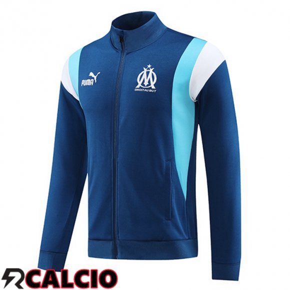 Giacca Calcio Marsiglia OM Blu Reale 2023/2024  Giacca Calcio Marsiglia OM Blu Reale 2023/2024