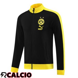 Giacca Calcio Dortmund BVB Nero 2023/2024  Giacca Calcio Dortmund BVB Nero 2023/2024