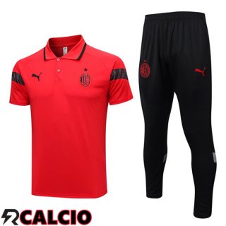 Maglia Polo AC Milan + Pantaloni Rosso 2023/2024