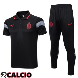 Maglia Polo AC Milan + Pantaloni Nero 2023/2024