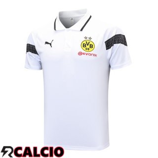 Maglia Polo Dortmund BVB Bianco 2023/2024