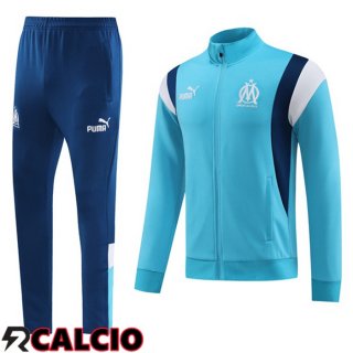 Insieme Tuta Calcio - Giacca Marsiglia OM Blu 2023/2024  Insieme Tuta Calcio - Giacca Marsiglia OM Blu 2023/2024