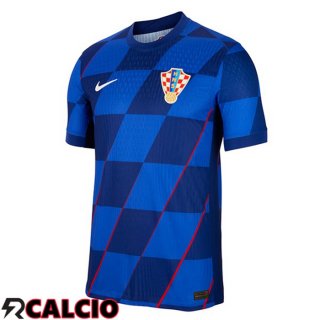 Maglie Calcio Croazia Seconda Blu UEFA Euro 2024