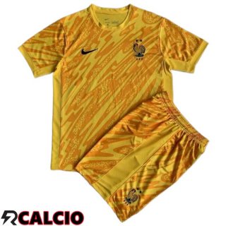 Maglie Calcio Francia Bambino Portiere Giallo 2024/2025