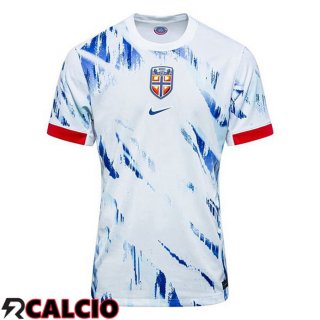 Maglie Calcio Norvegia Seconda Bianco 2024/2025