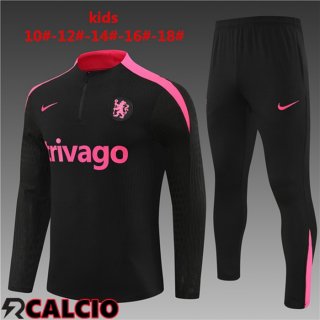 Tuta Calcio FC Chelsea Bambino Nero 2024/2025  Tuta Calcio FC Chelsea Bambino Nero 2024/2025