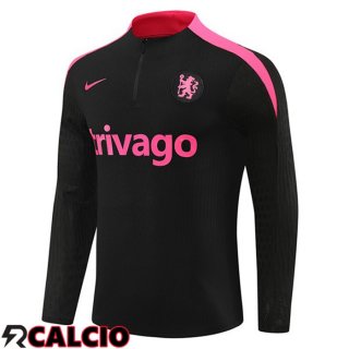 Felpa Allenamento FC Chelsea Nero 2024/2025  Felpa Allenamento FC Chelsea Nero 2024/2025