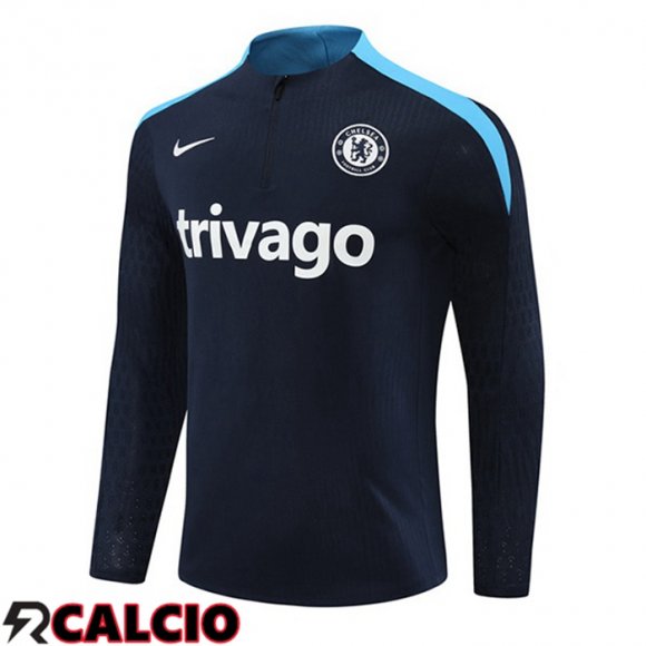 Felpa Allenamento FC Chelsea Blu Reale 2024/2025  Felpa Allenamento FC Chelsea Blu Reale 2024/2025