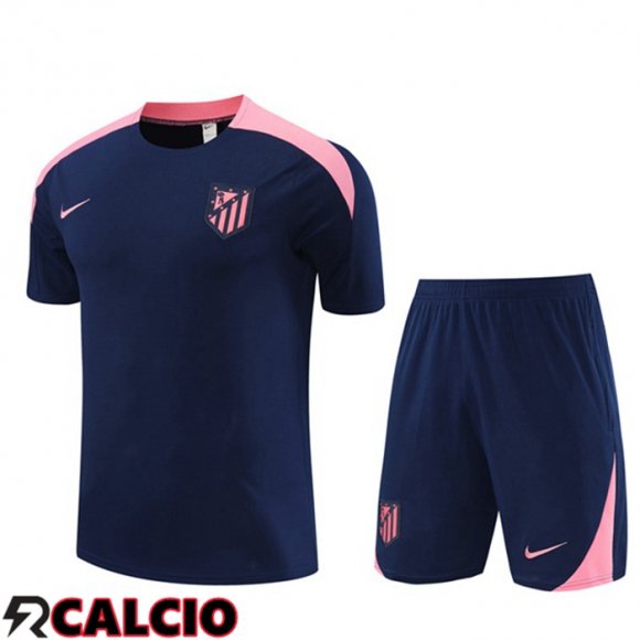 T Shirt Allenamento Atletico Madrid + Pantaloncini Blu Reale 2024/2025