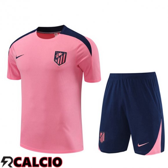 T Shirt Allenamento Atletico Madrid + Pantaloncini Rosa 2024/2025