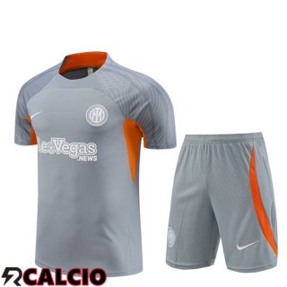 T Shirt Allenamento Inter Milan + Pantaloncini Grigio 2024/2025