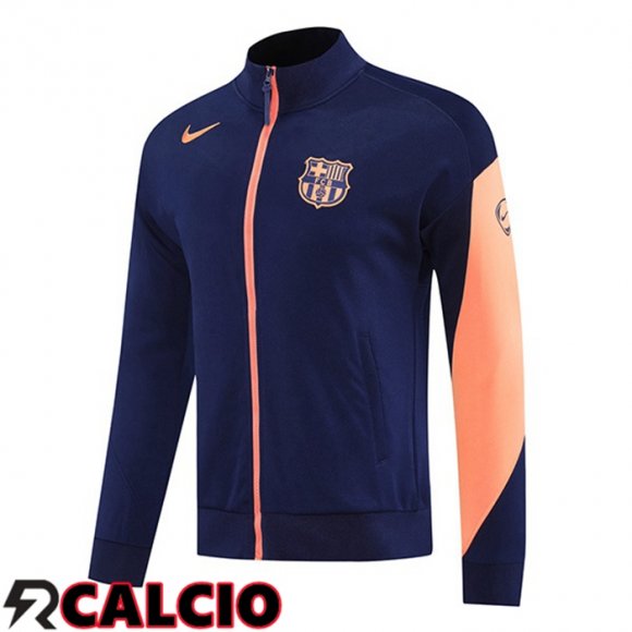 Giacca Calcio FC Barcellona Blu Reale 2025/2026  Giacca Calcio FC Barcellona Blu Reale 2025/2026