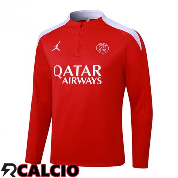 Felpa Allenamento Jordan Paris PSG Rosso 2025/2026