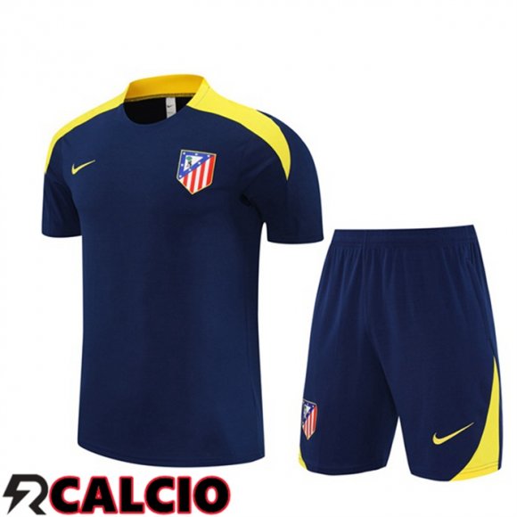 Insieme T Shirt Allenamento Atletico Madrid + Pantaloncini Blu Reale 2025/2026