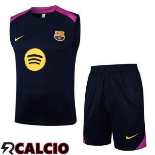 Canotta Allenamento FC Barcellona + Pantaloncini Blu Reale 2025/2026