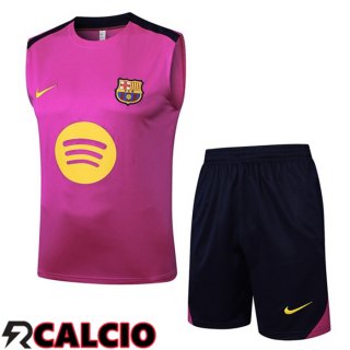 Canotta Allenamento FC Barcellona + Pantaloncini Viola 2025/2026