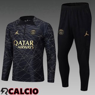 Insieme Tuta Calcio Paris PSG Bambino Nero 2023/2024  Insieme Tuta Calcio Paris PSG Bambino Nero 2023/2024