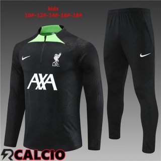 Insieme Tuta Calcio FC Liverpool Bambino Nero 2023/2024  Insieme Tuta Calcio FC Liverpool Bambino Nero 2023/2024