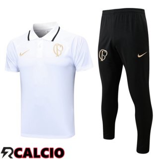 Maglia Polo Corinthians + Pantaloni Bianco 2023/2024  Maglia Polo Corinthians + Pantaloni Bianco 2023/2024