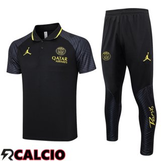 Maglia Polo Paris PSG + Pantaloni Nero 2023/2024  Maglia Polo Paris PSG + Pantaloni Nero 2023/2024